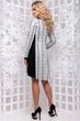 Жіноча сукня в клітинку з джерсі Elegant style з кишенями Seventeen S Сірий (2000000168975) - изображение 6