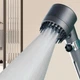 Душевая лейка TURBOCHARGED SHOWER HEAD массажная функция, вращение 360°, чёрная - изображение 2