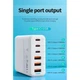 ЗП XO L133 Desktop GaN 3USB-A/3USB-C 75W 1.5m White - зображення 3