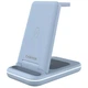 Зарядное устройство Canyon WS-304 Foldable 3in1 Wireless charger Blue (CNS-WCS304BL) - изображение 1