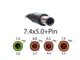 Блок живлення для Dell Inspiron 17R(5720), 17R(7720), 17R(N7010), 17R(N7110) (19.5V 3.34A 65W (7.4*5.0+pin))) OVALE - зображення 2