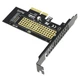 Адаптер перехідник PCI-E на M.2 NVMe SSD накопичувач, слот X4 X8 X16, з планкою кріплення, ключ M Key - зображення 2