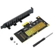 Адаптер перехідник PCI-E на M.2 NVMe SSD накопичувач, слот X4 X8 X16, з планкою кріплення, ключ M Key - зображення 5