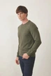 Чоловічий бавовняний светер Tommy Hilfiger, оливкового кольору, розмір2XL - изображение 3