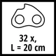 Цепь Einhell для GP-PS 18/20 Li BL 20 см (4501746) - изображение 2