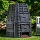 Компостер садовий Kadax K3968 1000 л морозостійкий пластиковий контейнер для компосту Чорний - зображення 2