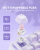 Клавиатура Беспроводная Gravastar Mercury K1 Glacier Puprle Игровая Механическая. 2.4G/Bluetooth/Кабель. АЛЮМИНИЕВЫЙ Корпус. Hot-Swap. Батарея 8000mAh. RGB Подсветка Корпуса. Kailh Cherry Pink - изображение 4