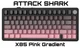 Клавіатура Attack Shark X85 Pink Gradient Бездротова Ігрова Механічна. 2.4G/Bluetooth/Кабель. Батарея 5000mAh. 75% White Jade Switch. - зображення 1