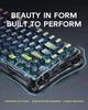 Клавіатура Бездротова Gravastar Mercury K1 Black Lite Прозора Ігрова Механічна. 2.4G/Bluetooth/Кабель. Hot-Swap. Батарея 4000mAh. RGB Підсвічування Корпусу. Kailh Cherry Pink - зображення 3