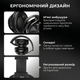 Бездротові навушники B39 з мікрофоном Bluetooth, гарнітура накладна з RGB-підсвічуванням + підтримка microSD, Black - зображення 4