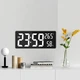 Годинник Deepfox DS-3808L gaosiio LED цифровий електронний настінний/настільний Будильник Дата Температура Вологість 35х15см білий - зображення 1