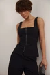 Жилет з відкритими плечима з барбі на блискавці Wear me M Чорний (6_25_77_15406) - изображение 1