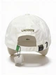 Бейсболка унисекс Lacoste Organic Cotton Twill белая CAP-LAC-002-WHT - изображение 2