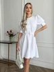 Коротка сукня на ґудзиках мод АНБЛ-1589, Білий, 46 - изображение 4