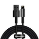 Кабель Baseus Tungsten Gold Fast Charging Data Cable USB to iP 2.4A 2m Black - изображение 1