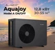 Тепловий насос для басейну Aquajoy Model А 12 ON/OFF (12,8 кВт), 220 В, об'єм басейну 30-55 м³, -5°С/+40°С - зображення 1