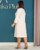 Плаття Alenka Plus 14585-7, 56, кремовий - изображение 4