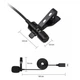 Мікрофон петличний нагрудний Lavalier JH-041 Lightning (1.4 м, чорний) - зображення 2