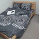 Постільна білизна KoTetextile з ранфорсу полуторка 155-215 см 50-70 2шт з резинкою версаче чорний - зображення 4