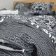 Постільна білизна KoTetextile з ранфорсу полуторка 155-215 см 50-70 2шт з резинкою версаче чорний - зображення 5