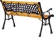 Drewniana ławka ogrodowa ModernHome by Multistore 126 x 51 cm (WYI-XG2072) - obraz 5