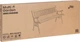Drewniana ławka ogrodowa ModernHome by Multistore 126 x 51 cm (WYI-XG2072) - obraz 6