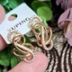 Сережки Xuping Jewelry довжина 2.3см ширина 1.2см медичне золото позолота 18К с1669 - зображення 2