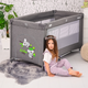 Двухуровневый манеж для детей от рождения Noemi 2 Layers Iceberg Green Star Lorelli Зеленый - изображение 10