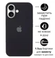 Чохол Silicone Premium case з захистом камери для iPhone 17 Full Camera Protective black 1586 - зображення 1