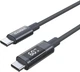 Kabel CHOETECH PD60 W USB-C 1.2 m (XCC-1068-GY) - obraz 1