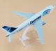 Колекційна металева лита модель пасажирського літака 1:400 Boeing 777 Egypt Air 16 см - зображення 5
