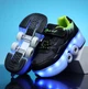 Кросівки-ролики на 4-х колесах з LED-підсвіткою, чорні (DL138) Р.33(21.5см) - зображення 5