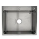 Кухонная мийка Ital 600x500 мм, товщина 3.0/0.8 мм, PVD Grey, комплект сифон, дозатор, кошик - зображення 3