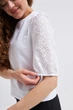 Блуза з ажурними рукавами Wear me S Білий (1_25_105_11068) - изображение 2