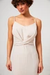 Сукня міді з перекрутом на тонких бретелях Wear me M Бежевий (16_25_WM006_11395) - изображение 2