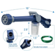 Водомет для миття авто, поливу рослин, розпилювач EZ JET Water Cannon - зображення 6
