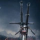 Постер Відьмак, мечі і замок Каер Морхен, Witcher, плакат для геймера, A3 30×42 см (id0989) - зображення 3