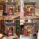Румбокс Бук Нук Book Nook “Книжковий уголок Джека” – Набір Для Створення Книжкового Куточка мініатюрний будиночок з підсвіткою 3D-конструктор з дерев'яних пазлів від CuteBee (BA904) - изображение 5