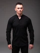 Рубашка Walter мужская классическая casual стойка S черная (2494) - изображение 7