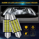 Светодиодные лампы Festoon C5W 36 мм KATUR 4 шт | 6000K белый свет | Canbus - изображение 8