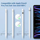 Сменные наконечники для Apple Pencil Pro/2/1/USB-C, 4 шт (POM+ метал), 0.78 мм, износостойкие, точный контроль - изображение 3