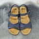 Босоножки женские Inblu синие кожаные 36р (23 см) 4788 - изображение 4
