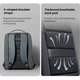 Рюкзак UGREEN LP664 Laptop Backpack B02 15.6" 600D Polyester Dark Grey (UGR-90798) - зображення 4