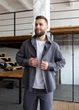 Костюм рубашка и брюки MonsterBrand 4XL (58) графит - изображение 2