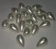 Штучні білі перлини крапля 10 х 16 mm (95457) - зображення 8