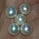 Перлина 9.4 - 9.8 mm На половину просвердлена (7257) - зображення 2