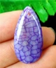 Натуральний агат кулон 30 x 15 x 7 mm Фіолетовий (9328) - зображення 6