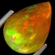 Ефіопський опал кабашон 2.50Ct 12.77 x 9.36 x 5.12 mm (105296) - зображення 1
