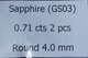 Сапфир пара 0.71 CT 4 mm (93310) - изображение 6