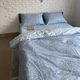 Комплект постільної білизни Ell Home (турецький ранфорс) Provance блакитний сімейний 50/70 4 нав - зображення 1